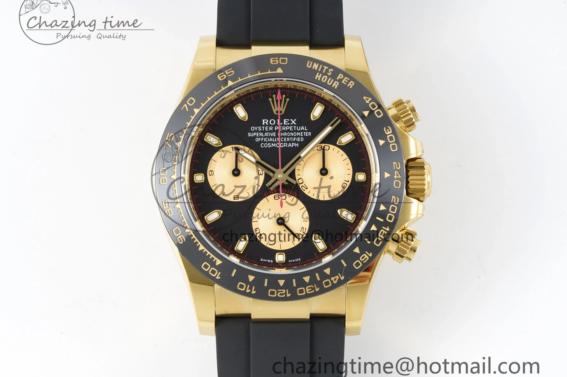 MiroTime 0429 Daytona 116518 BTF 1:1 Best Edition Paul Newman Black YG Dial on Oysterflex Rubber Strap SA4130 V Modern 2259